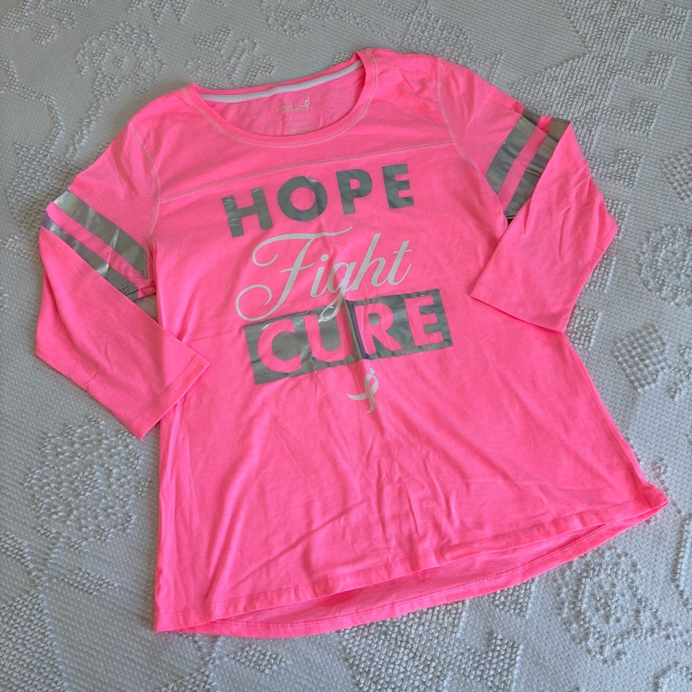 Susan‎ G. Komen women’s size XL hope fight cure breast cancer awareness pink tee
